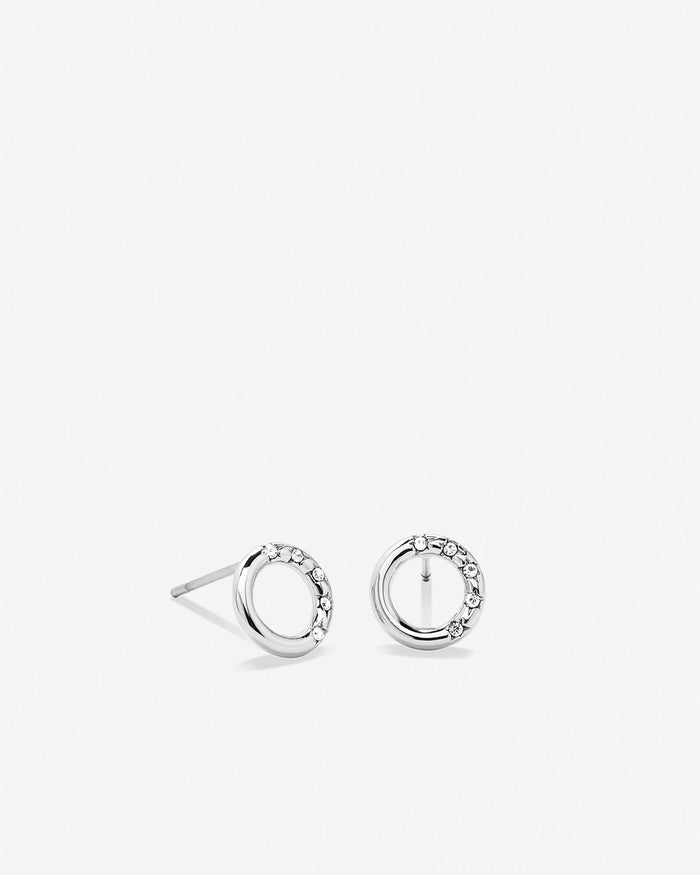 Bryan Anthonys My Circle Stud Earrings Silver