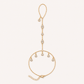 Mykayla hand chain with a sparkling star charm from the Celeste collection