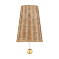 Naida Wall Sconce in Aged Brass Finish - The Well Appointed House