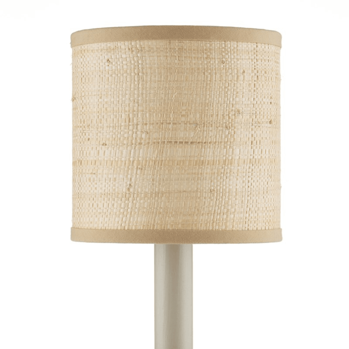 Natural Grasscloth Drum Chandelier Shade - Lamp Shades - The Well Appointed House
