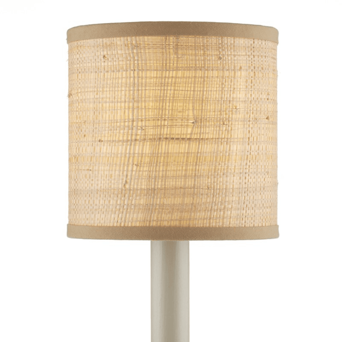 Natural Grasscloth Drum Chandelier Shade - Lamp Shades - The Well Appointed House