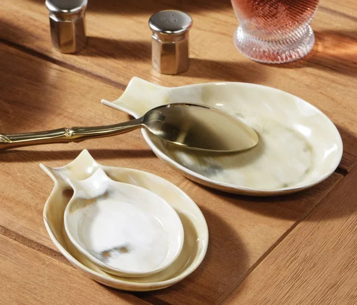 Natural Horn Nesting Spoon Rests - Kitchen Accents - The Well Appointed House