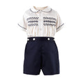 Navy Smocked Set