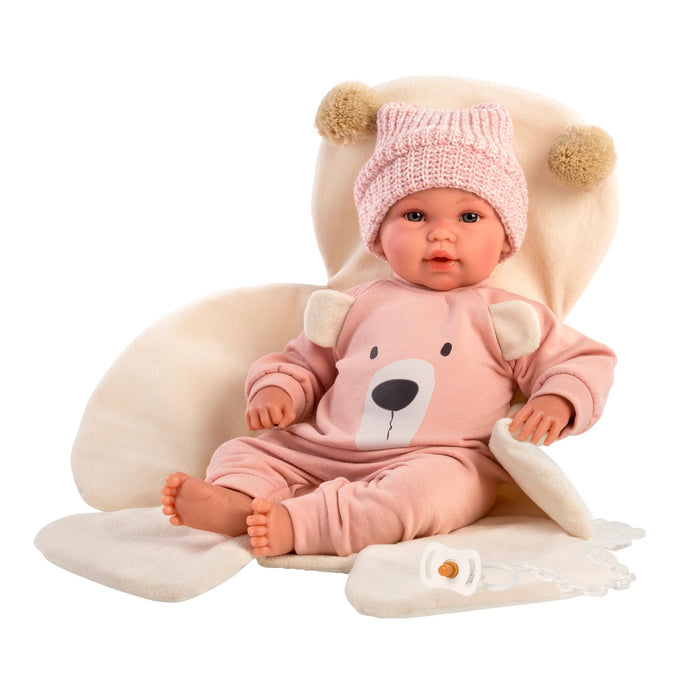 Newborn Doll Claudia with Bear Blanket- The Well Appointed House
