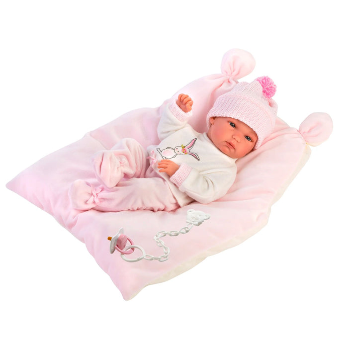 Newborn Doll Peyton with Cushion-The Well Appointed House
