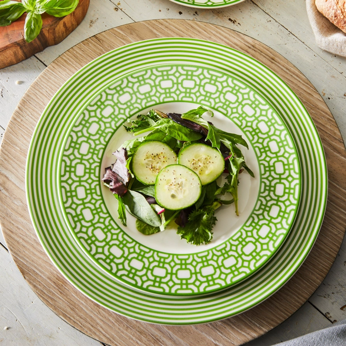 Newport Garden Gate Salad Plate Green - The Well Appointed House