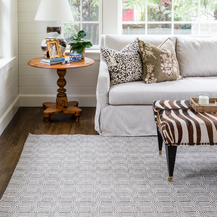 Newton Holden Brown Hand Woven Recycled Plastic Indoor Outdoor Rug - The Well Appointed House