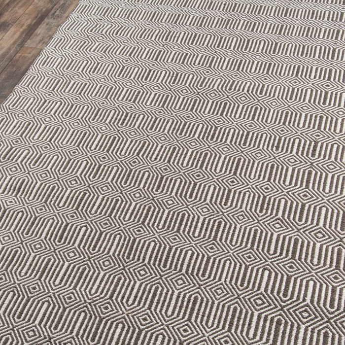 Newton Holden Brown Hand Woven Recycled Plastic Indoor Outdoor Rug - The Well Appointed House
