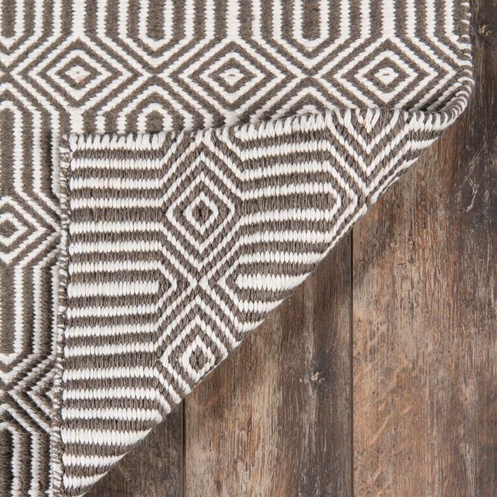 Newton Holden Brown Hand Woven Recycled Plastic Indoor Outdoor Rug - The Well Appointed House