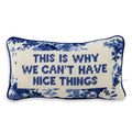 Nice Things Needlepoint Pillow - The Well Appointed House