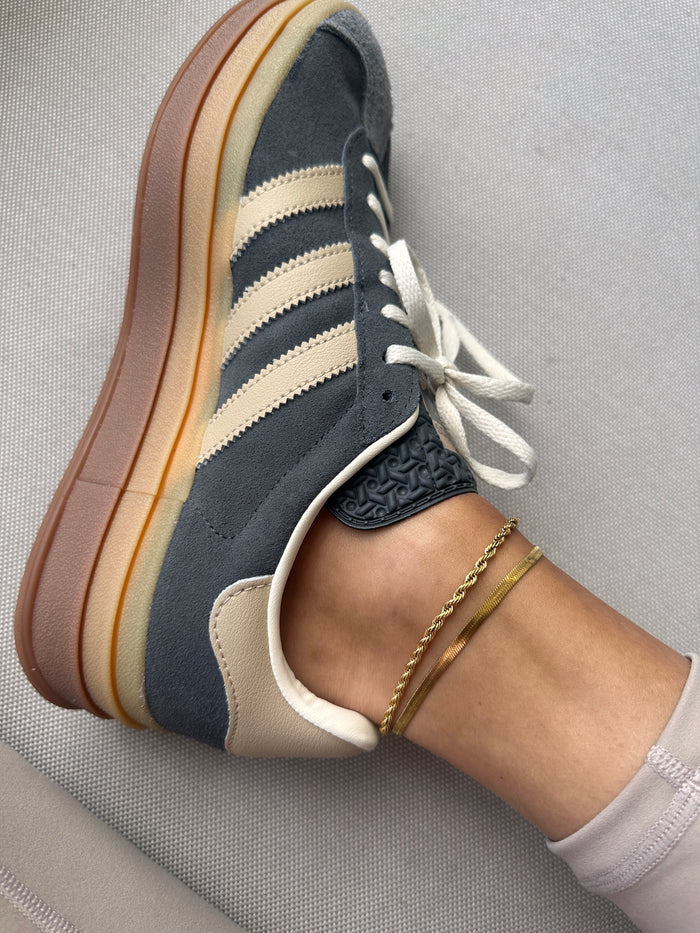 Nile herringbone anklet, the anklet version of the best-selling bracelet