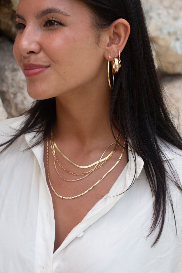 Nile herringbone chain necklace, Beads by Tara's best selling piece