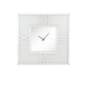 Noralie - Wall Clock With LED - Mirrored & Faux Diamonds