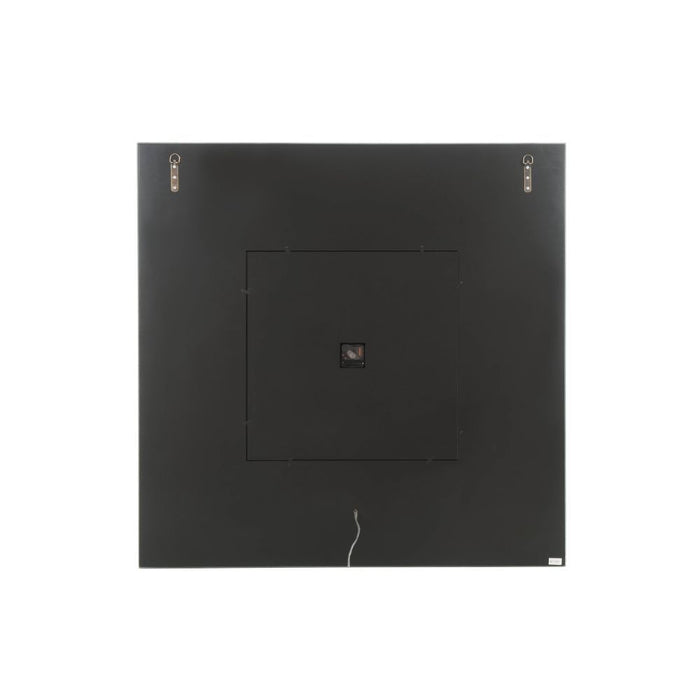 Noralie - Wall Clock With LED - Mirrored & Faux Diamonds