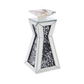 Nowles - 11" Candle Holder (Set of 2) - Mirrored, Faux Diamonds