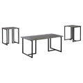 Nyla - 3 Piece Engineered Wood Coffee Table Set Weathered - Gray