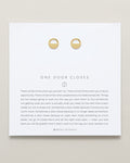 Bryan Anthonys One Door Closes Gold Earring On Card