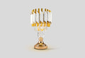 Opulent Noir Crystal Lamp