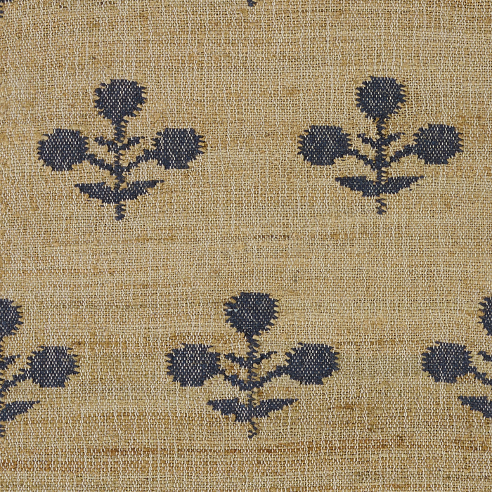 Orchard Bloom Blue Hand Woven Wool and Jute Area Rug - The Well Appointed House
