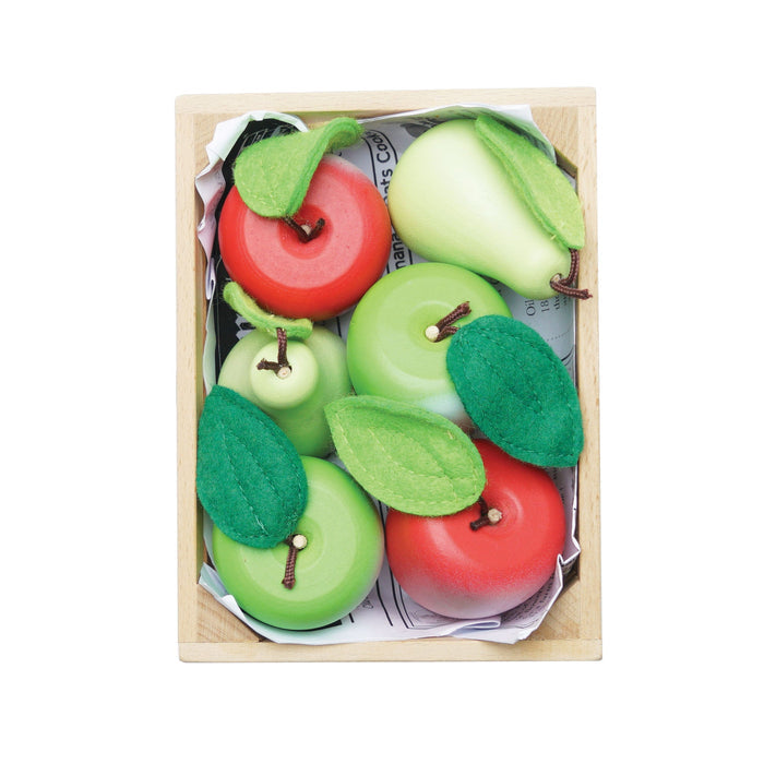 Orchard Fruits Wooden Market Crate - The Well Appointed House