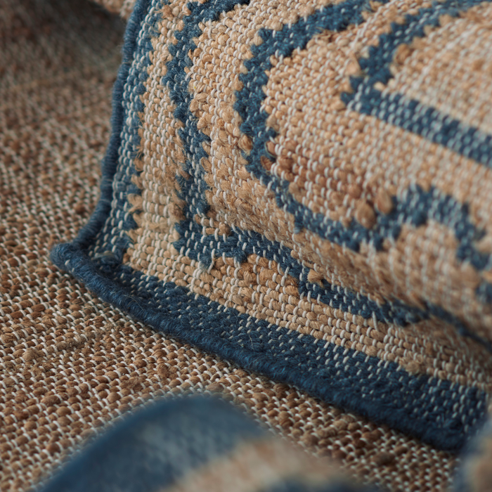Orchard Ripple Slate Hand Woven Wool and Jute Area Rug - The Well Appointed House