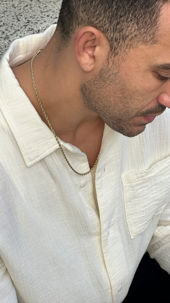 Oren twisted rope chain necklace from the Beads by Tara collection