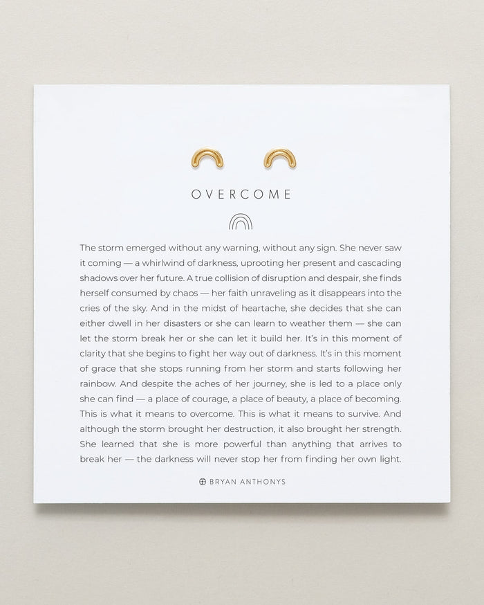 Bryan Anthonys Overcome Gold Rainbow Earrings On Card