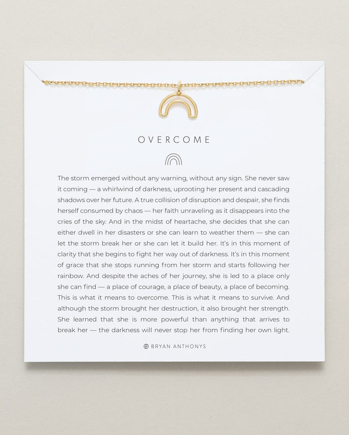 Bryan Anthonys overcome rainbow necklace 14k gold
