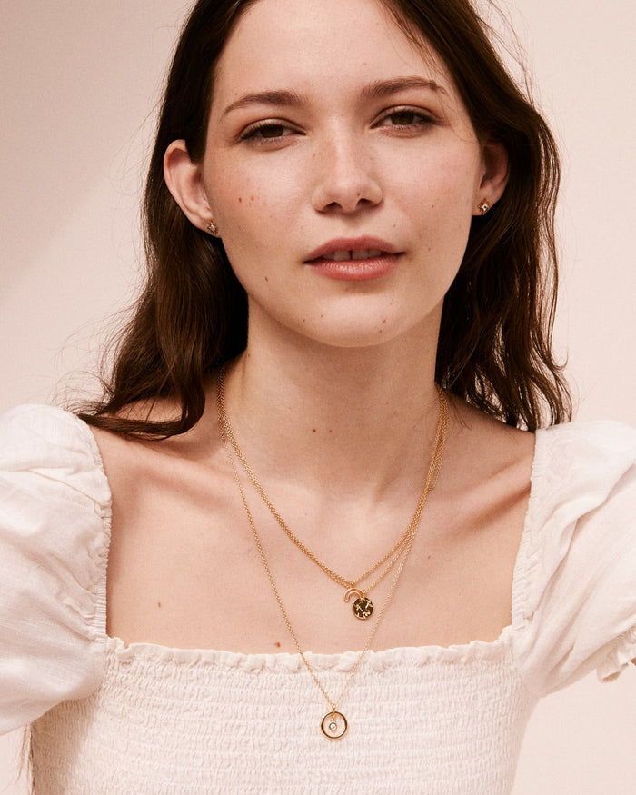 Bryan Anthonys Overcome Gold Rainbow Necklace On Model
