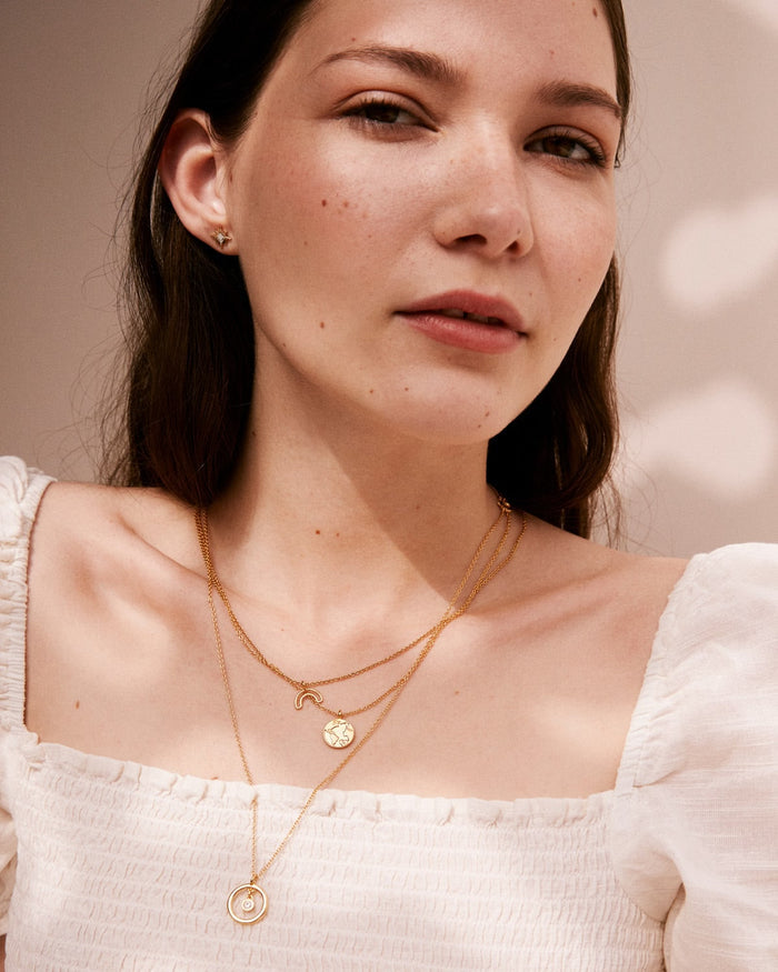 Bryan Anthonys Overcome Gold Rainbow Necklace On Model