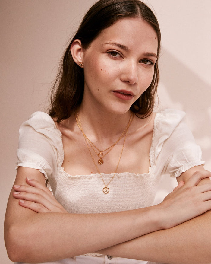 Bryan Anthonys Overcome Gold Rainbow Necklace On Model