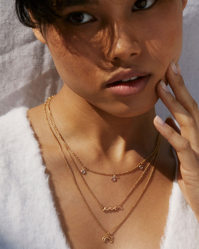Bryan Anthonys Overcome Gold Rainbow Necklace On Model