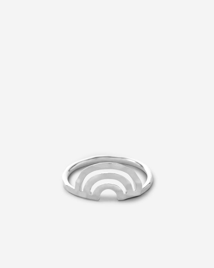 Bryan Anthonys Overcome Silver Ring front view macro