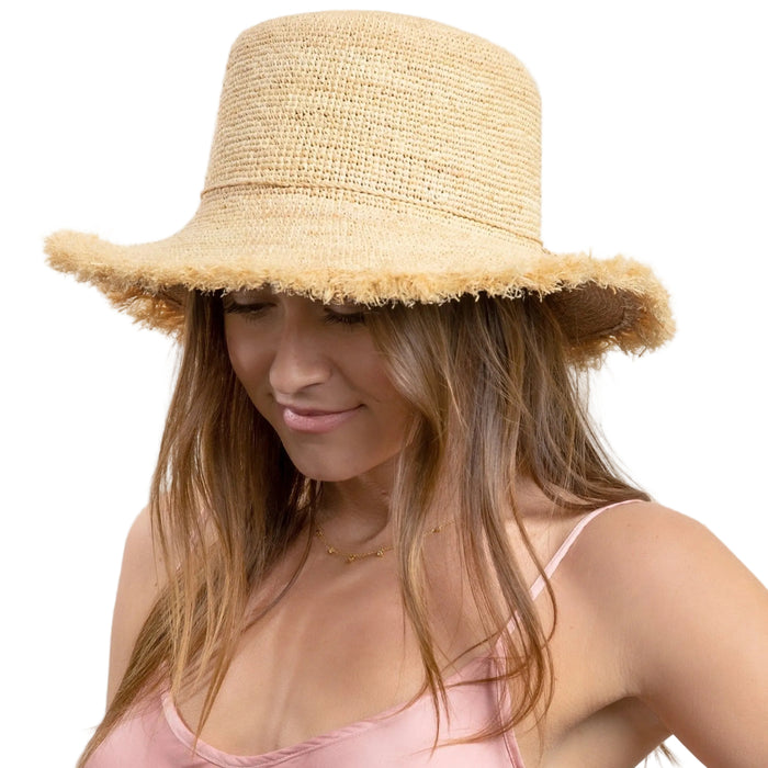 Packable Raffia Bucket Hat - The Well Appointed House