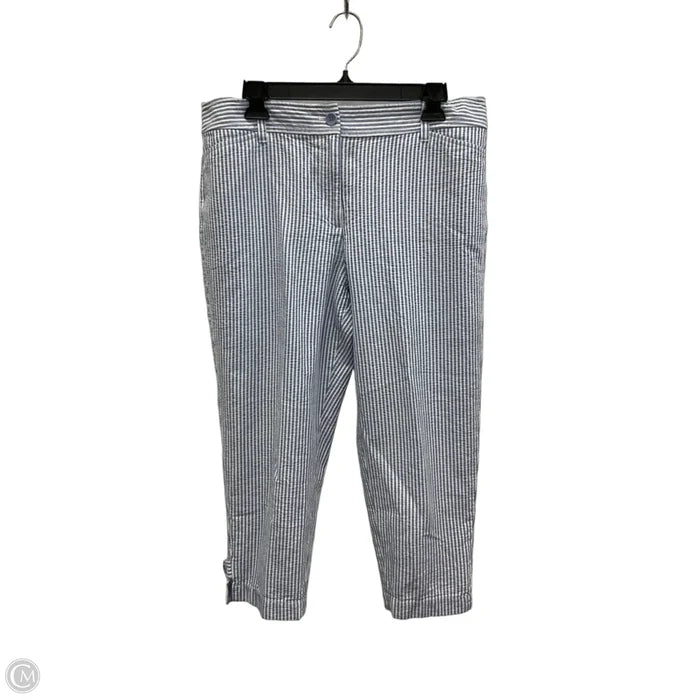 Pants Cropped By Talbots In Striped Pattern, Size: 14p