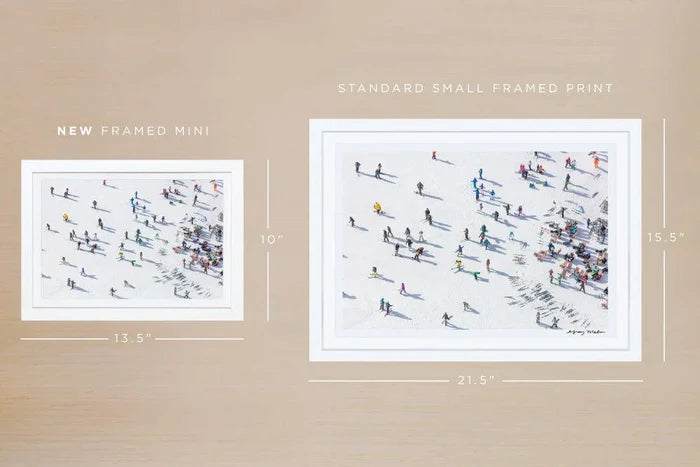 Park City Skiers Mini Framed Print by Gray Malin - Photography - The Well Appointed House