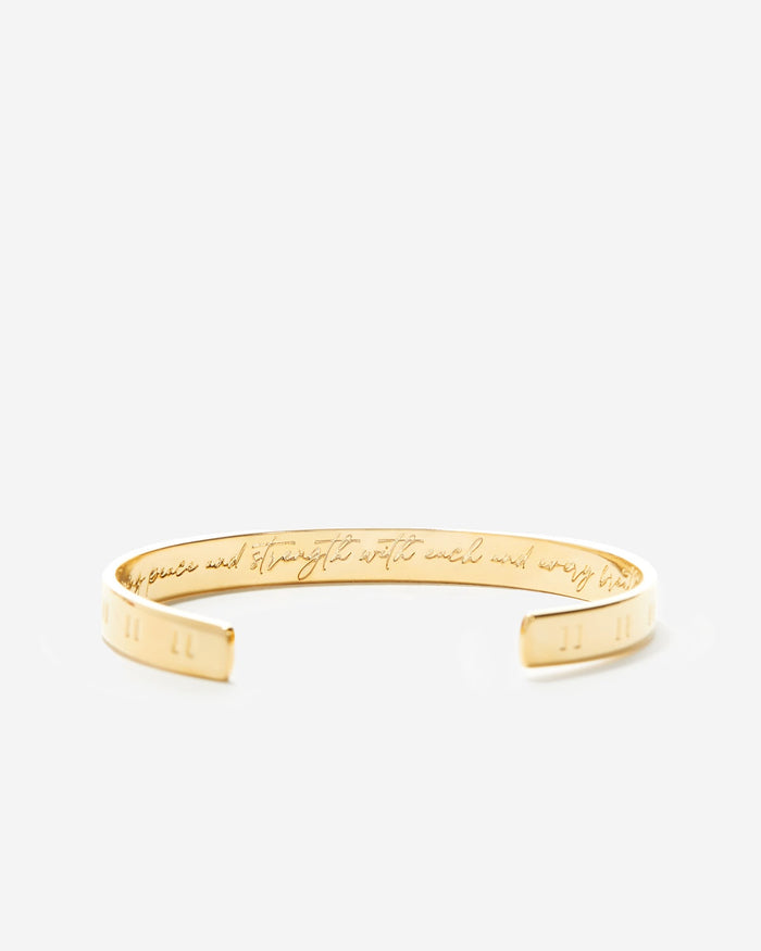 Bryan Anthonys Pause Engraved Cuff Inside Gold