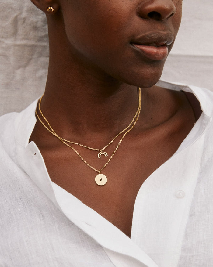 Bryan Anthonys Pause Gold Necklace Model Shot