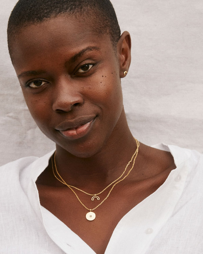 Bryan Anthonys Pause Gold Necklace Model Shot