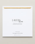 Bryan Anthonys Layers of You Paved Gold Herringbone Chain Anklet On Card