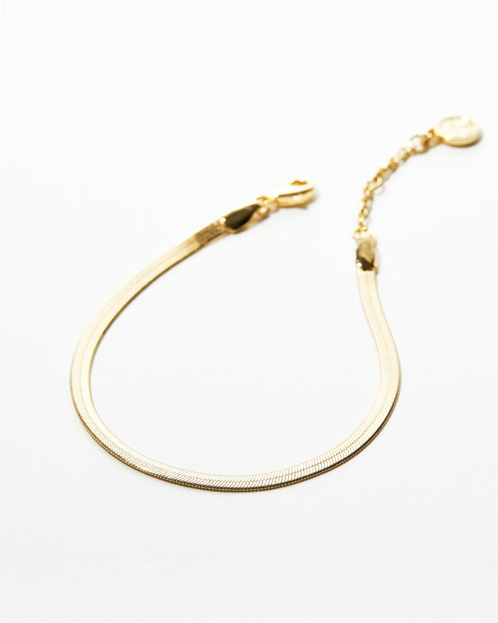 Bryan Anthonys Layers Of You Paved Herringbone Gold Anklet Macro