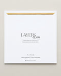 Bryan Anthonys Layers of You Gold Paved Herringbone Chain Bracelet On Card