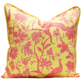 Peacock Batik Pillow Cover in Peony - The Well Appointed House