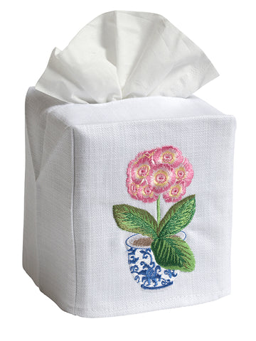 Pear Topiary Tree Embroidered Tissue Box Cover