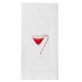 Set of 4 Peppermint Martini Christmas Hand Towels - The Well Appointed House