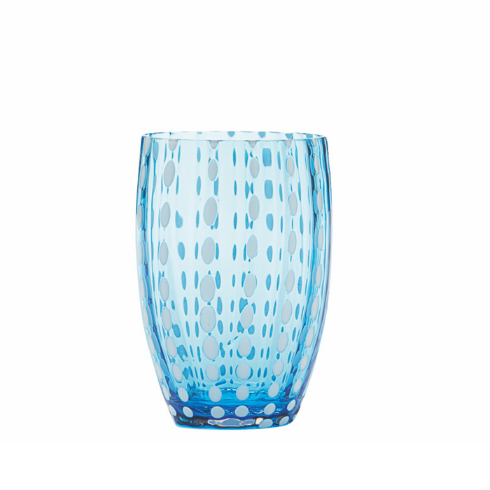 Perle Colored Glass Tumblers, Set of 2 - The Well Appointed House