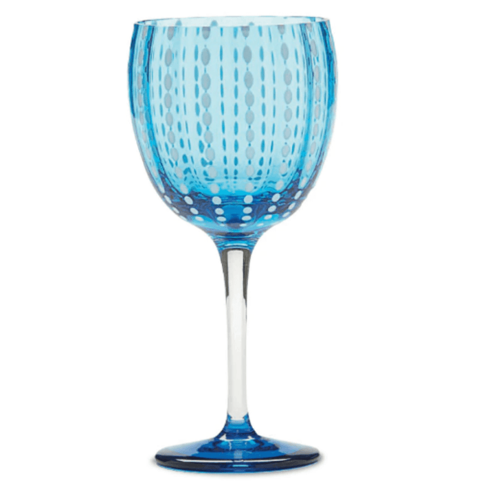 Set of Two Perle Colored Glass Wine Goblets - Drinkware - The Well Appointed House