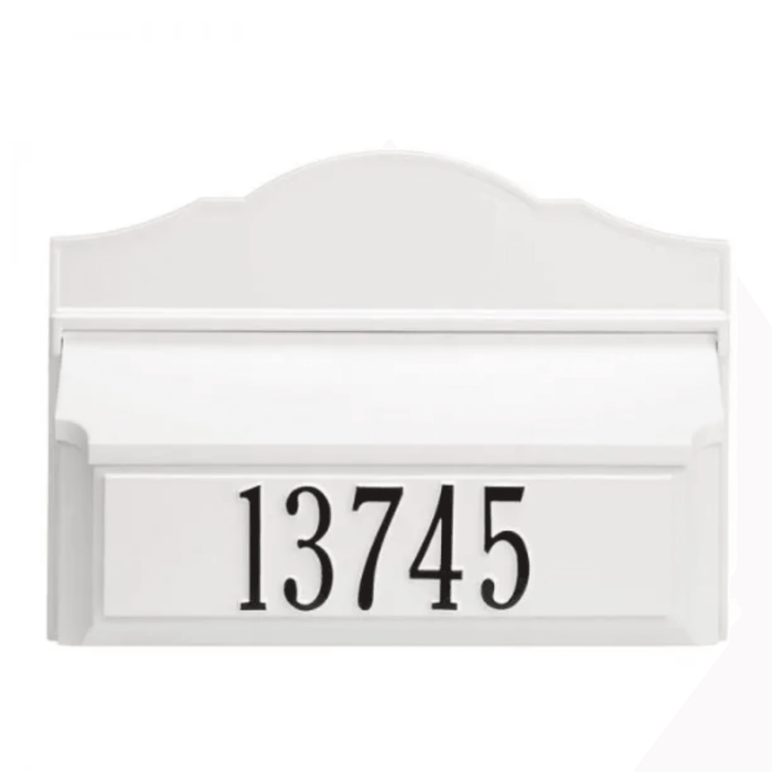 Personalized Colonial Wall Mailbox With Address – Available in Multiple Finishes - Address Signs & Mailboxes - The Well Appointed House