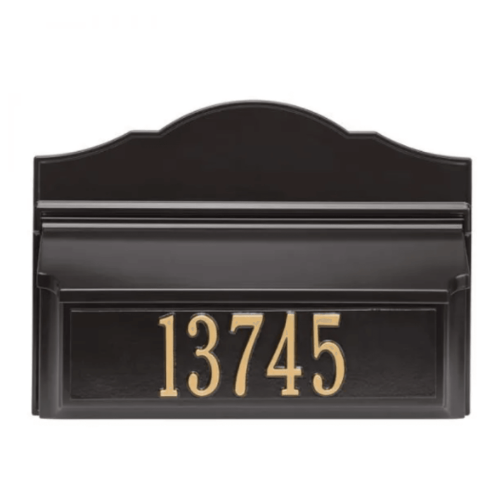 Personalized Colonial Wall Mailbox With Address – Available in Multiple Finishes - Address Signs & Mailboxes - The Well Appointed House