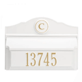 Personalized Colonial Wall Mailbox With Monogram & Address – Available in Multiple Finishes - Address Signs & Mailboxes - The Well Appointed House